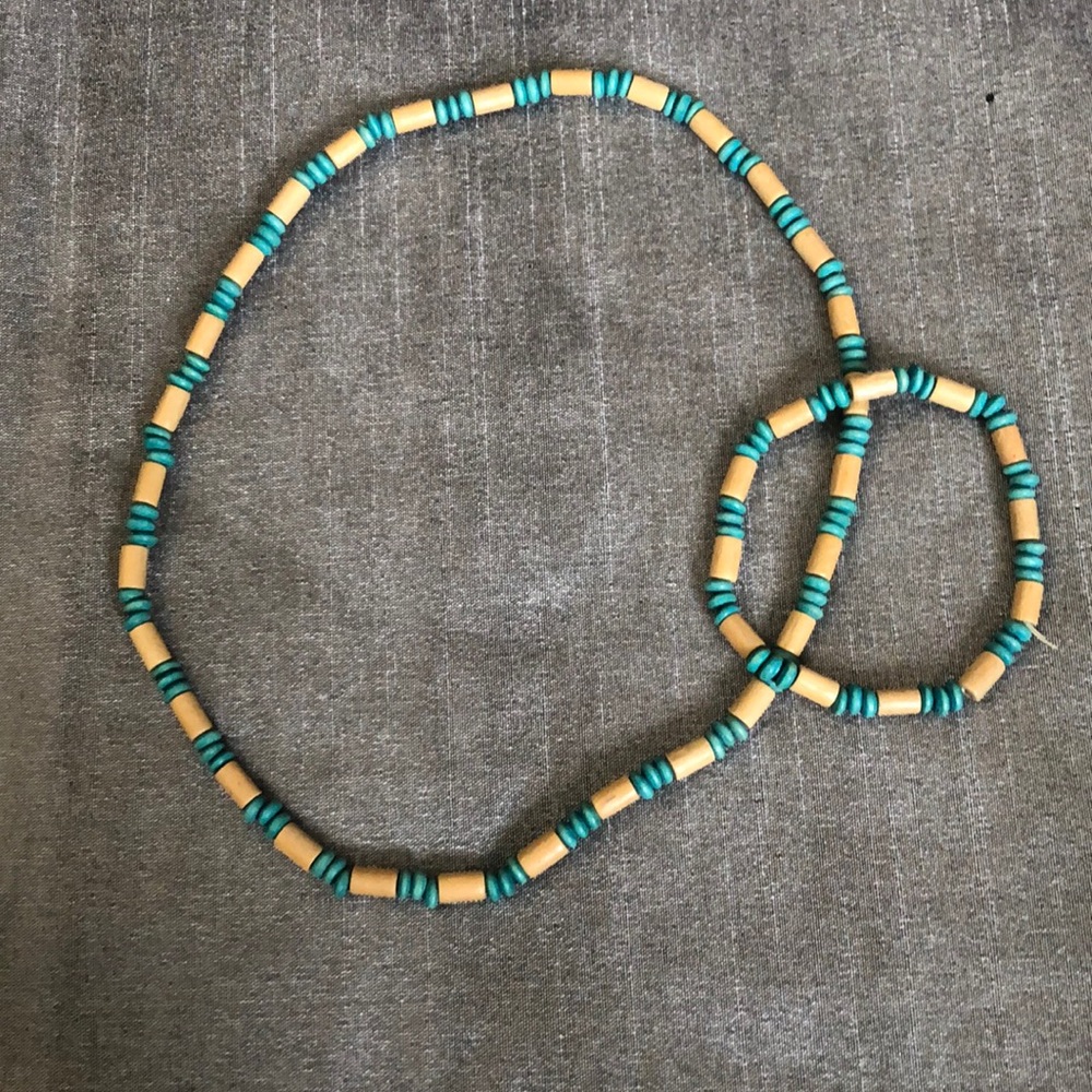 Beaded Choker and Bracelet